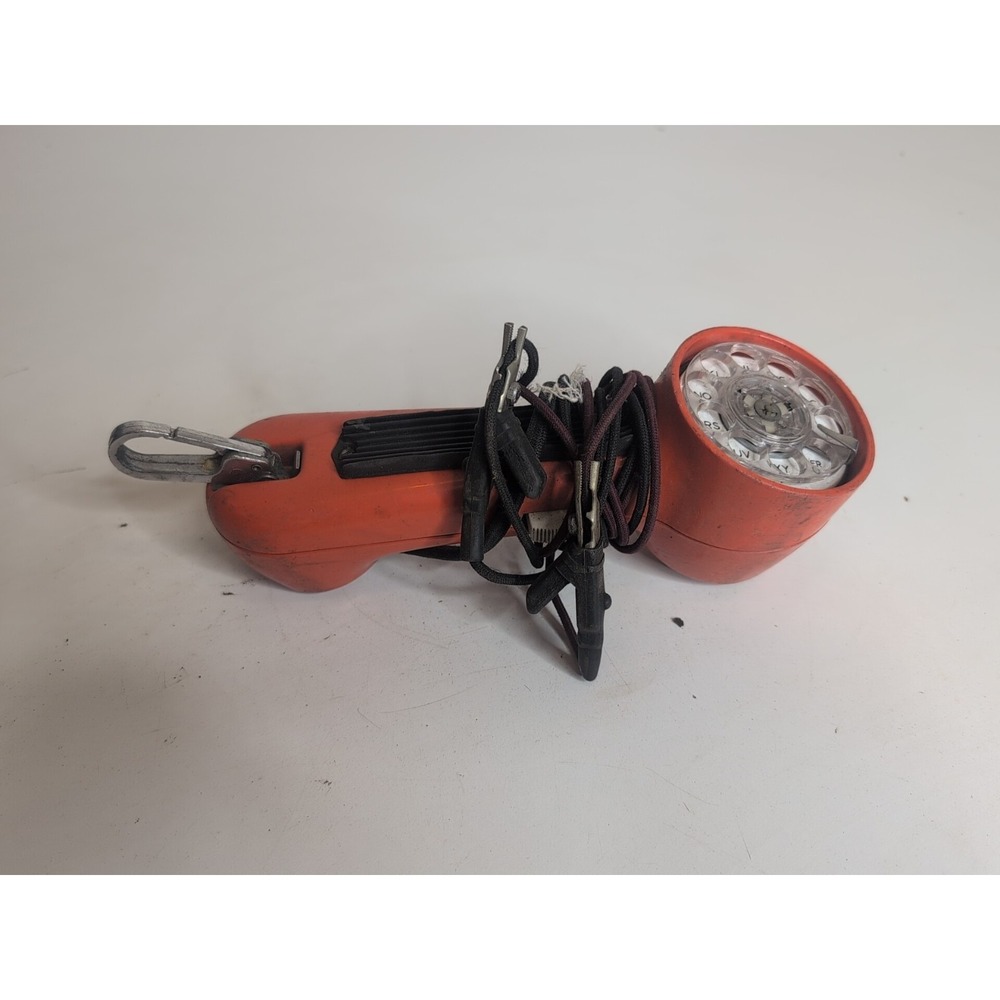 Vintage Orange Bell System Western Electric Lineman's Rotary Test/Butt Set Phone